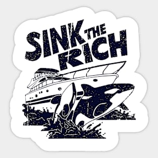 Sink the Rich Orca Whale - Capsize Yacht Sticker